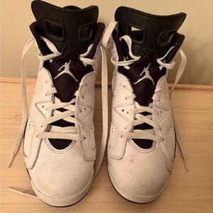 Jordan Men's White and Black Sneakers